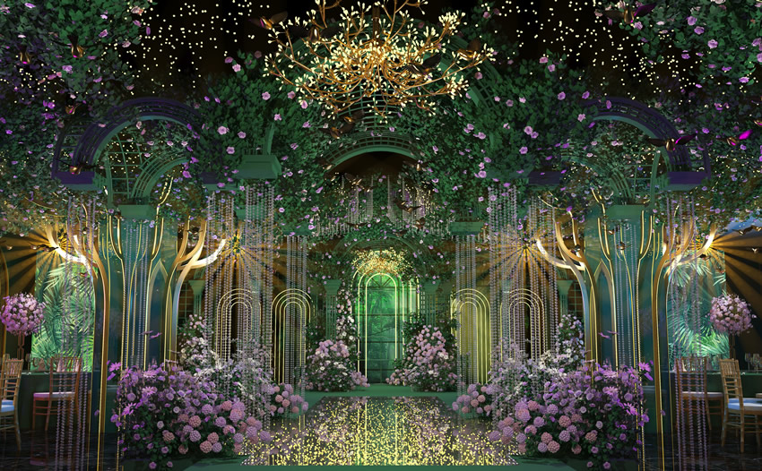 思茅奇妙森林婚礼堂效果展示